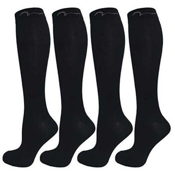 4 Pair Youth Graduated Compression Socks for Baske - Picture 1 of 1